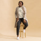 Held by Grace, Not Hustling embroidered premium sweatshirt in Bone, product view