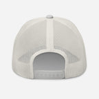His Grace is Enough | Embroidered Trucker Cap in Silver, back view