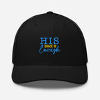 His Grace is Enough | Embroidered Trucker Cap in Black, front view
