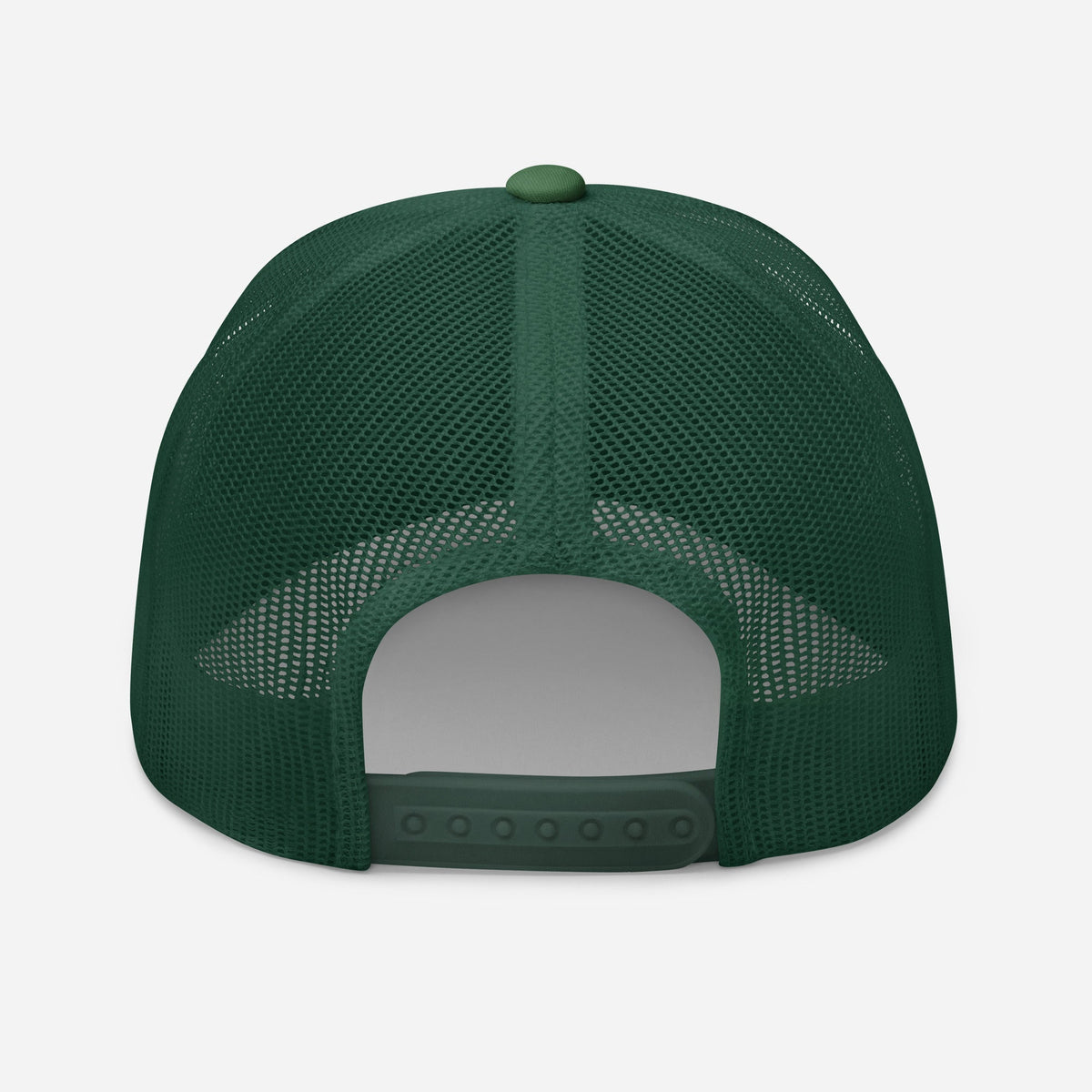 His Grace is Enough | Embroidered Trucker Cap in Evergreen, back view