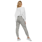 His Grace is Enough | Embroidered Unisex fleece sweatpants in Carbon Grey, back view