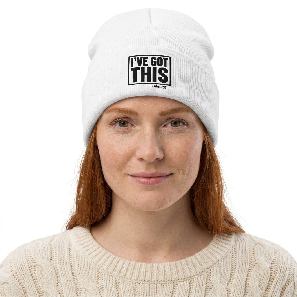 I’ve Got This | Embroidered Unisex Cuffed Beanie Beanies - HeartHalo
