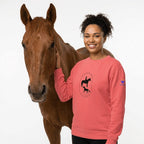 Ride with Faith | Unisex Garment-Dyed Sweatshirt Sweatshirt - HeartHalo