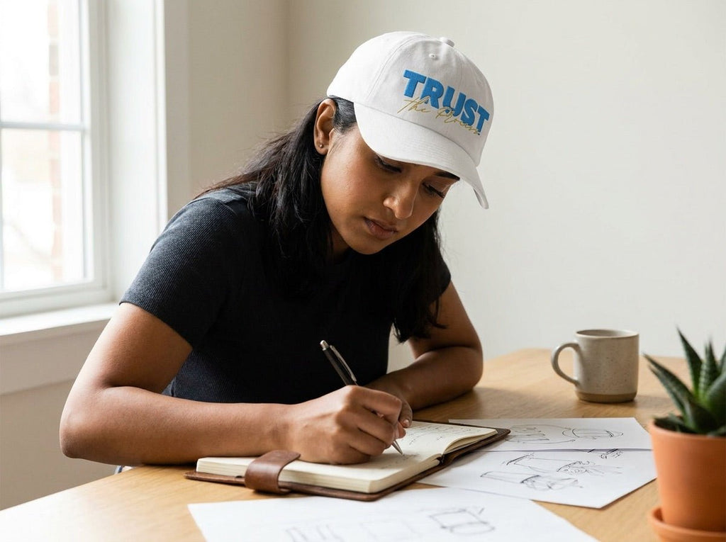 Trust the Process - Embroidered Low Profile Baseball Cap Caps - HeartHalo