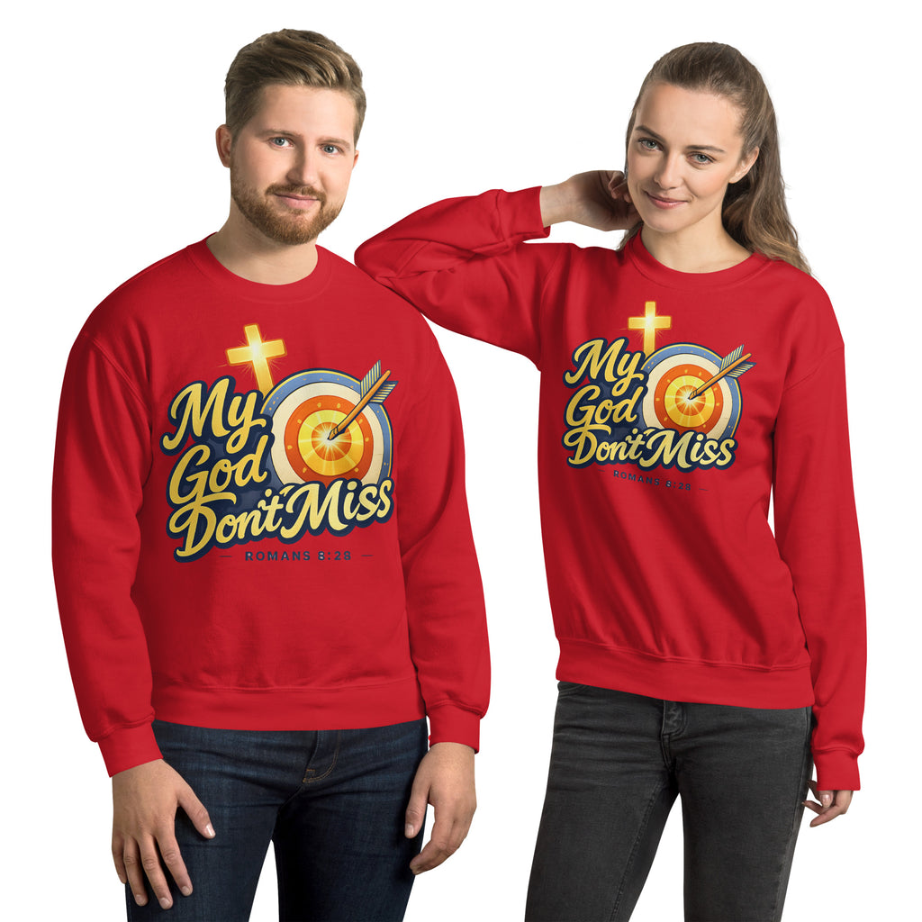 My God Don’t Miss | Unisex Heavy Blend Sweatshirt (Crewneck) Sweatshirt - HeartHalo