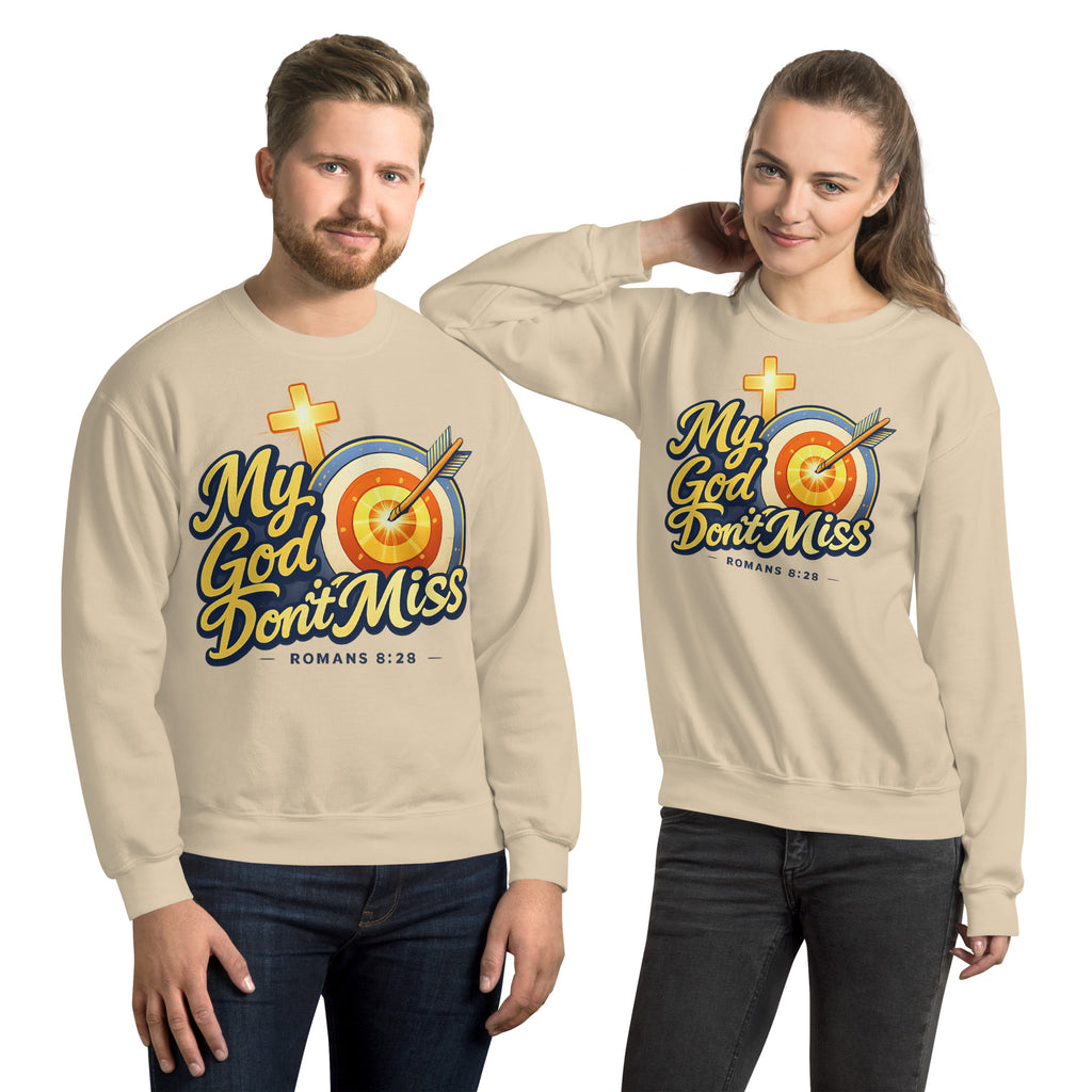 My God Don’t Miss | Unisex Heavy Blend Sweatshirt (Crewneck) Sweatshirt - HeartHalo