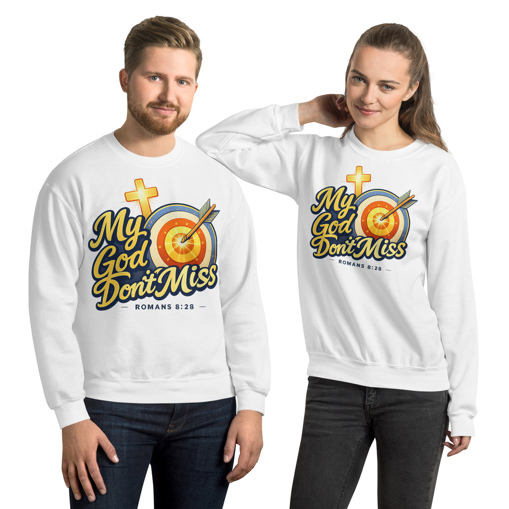 My God Don’t Miss | Unisex Heavy Blend Sweatshirt (Crewneck) Sweatshirt - HeartHalo