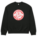 Can’t Lose When God’s in the Game | Oversized Heavyweight Sweatshirt in Vintage Black, front view