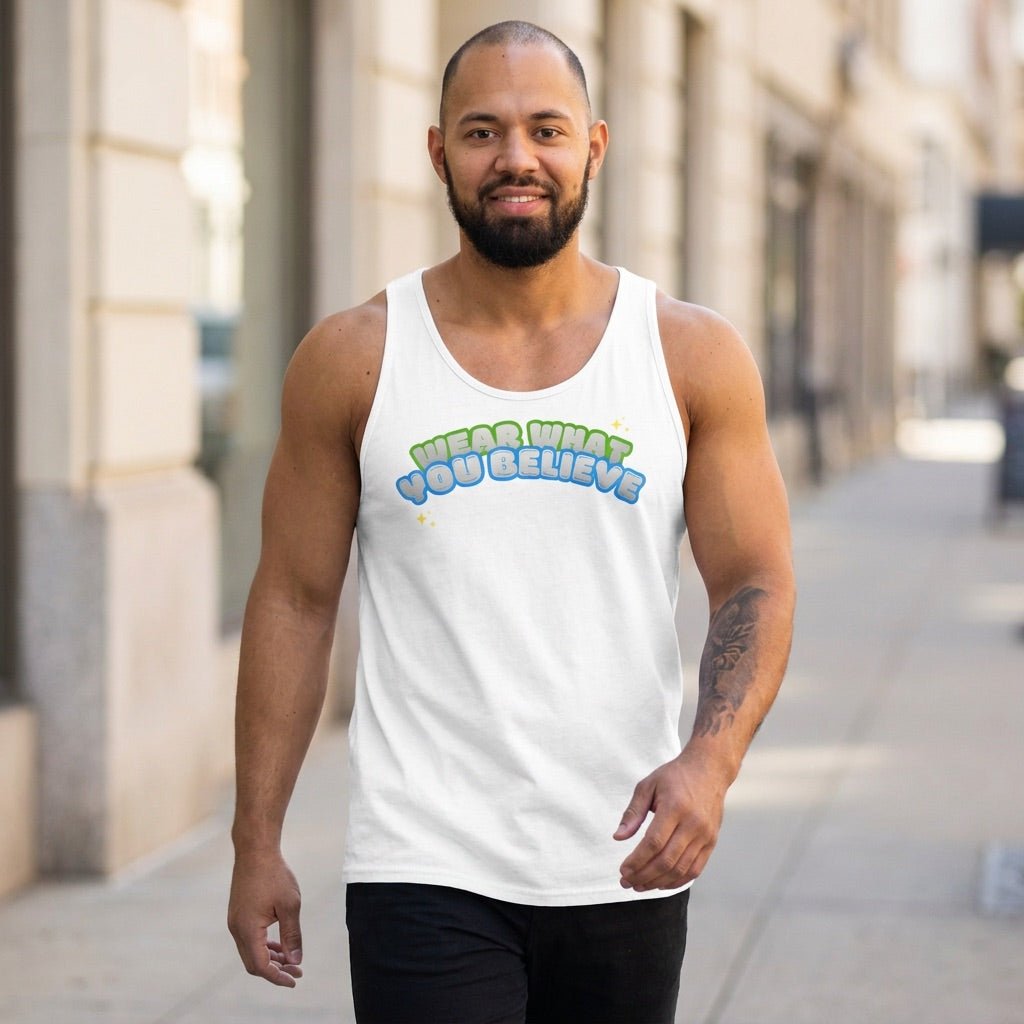 Wear What You Believe | Men's Staple Tank Top Tank Top - HeartHalo